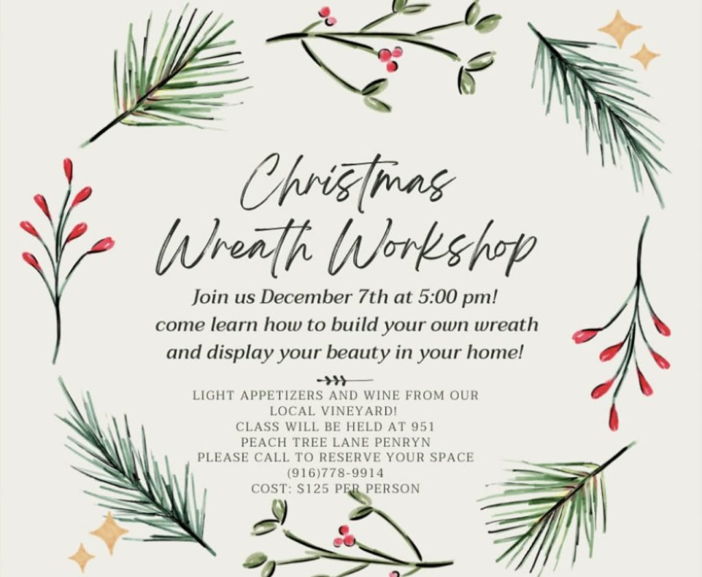 Christmas Wreath Workshop : The Ranch at Carriage House Farms