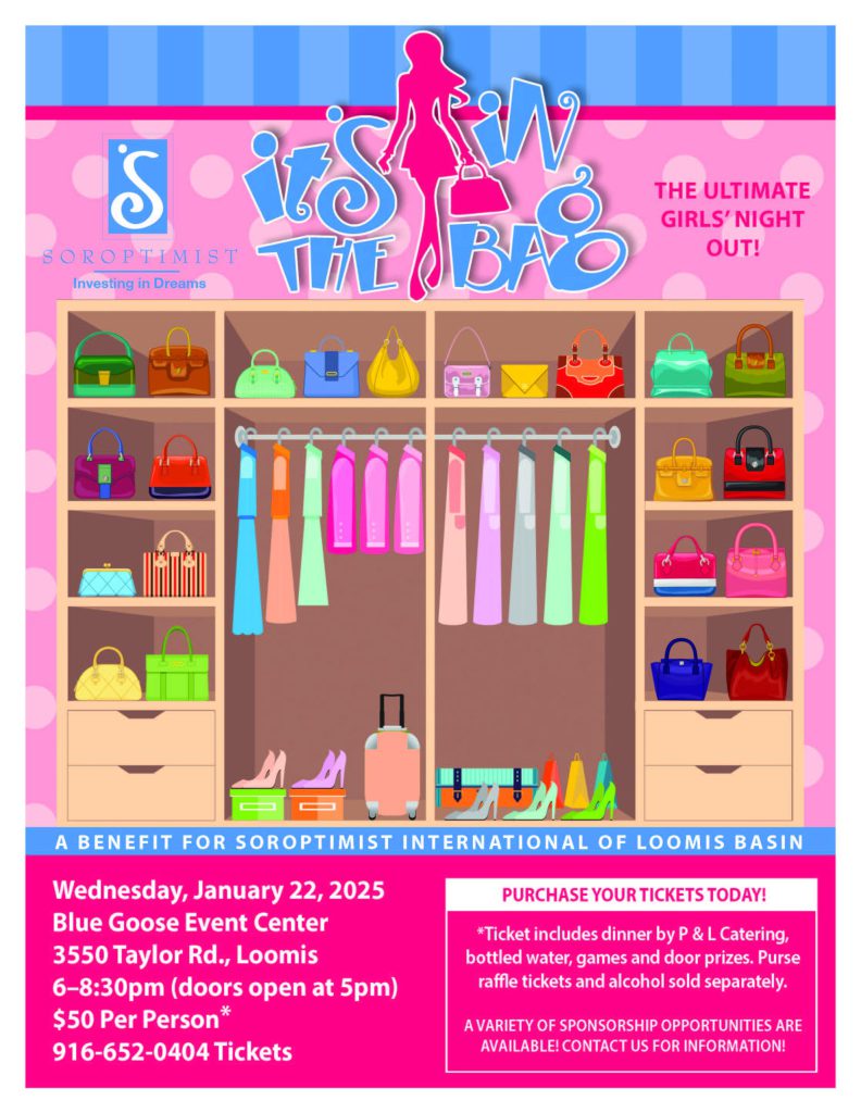 Soroptimist “It’s in the Bag” Fundraiser