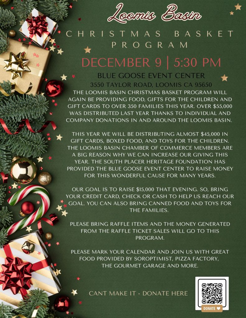 Christmas Basket Mixer at the Blue Goose