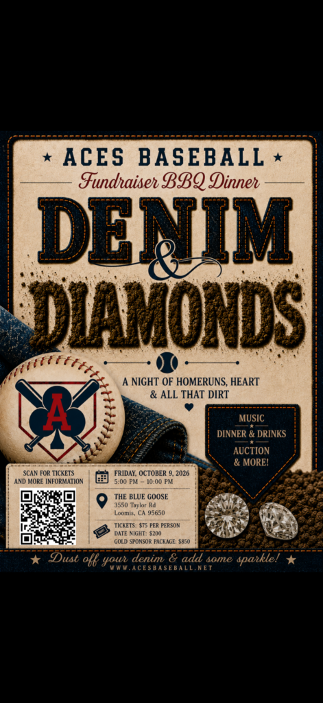 Aces Baseball Dinner Fundraiser